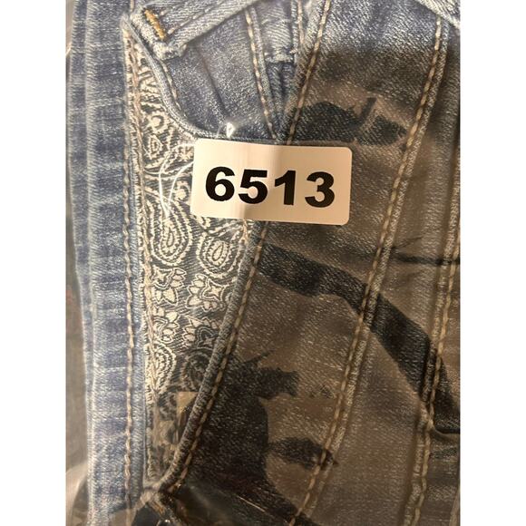 ARIAT Real Denim Jeans Womens 12 Bootcut Low Rise Bootcut 25x29 Western Rodeo - Picture 9 of 9